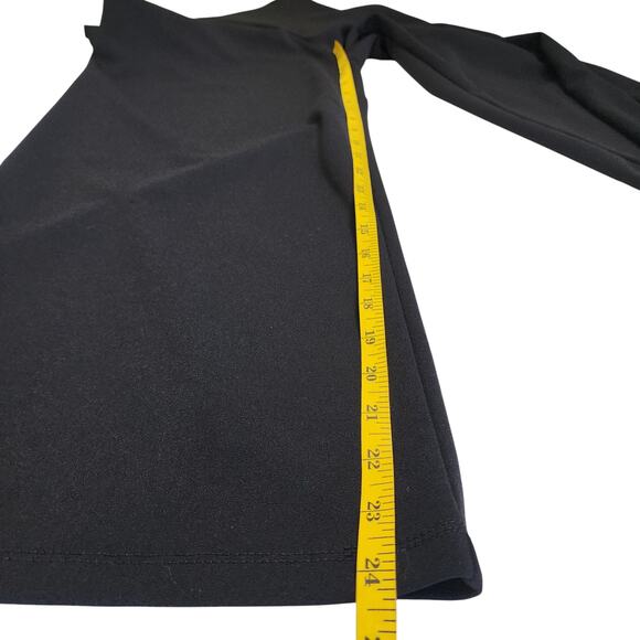 Hunter & Brown Womens Wide Leg Cropped Pants Size Small Black Pull On Ponte Knit - Picture 10 of 11